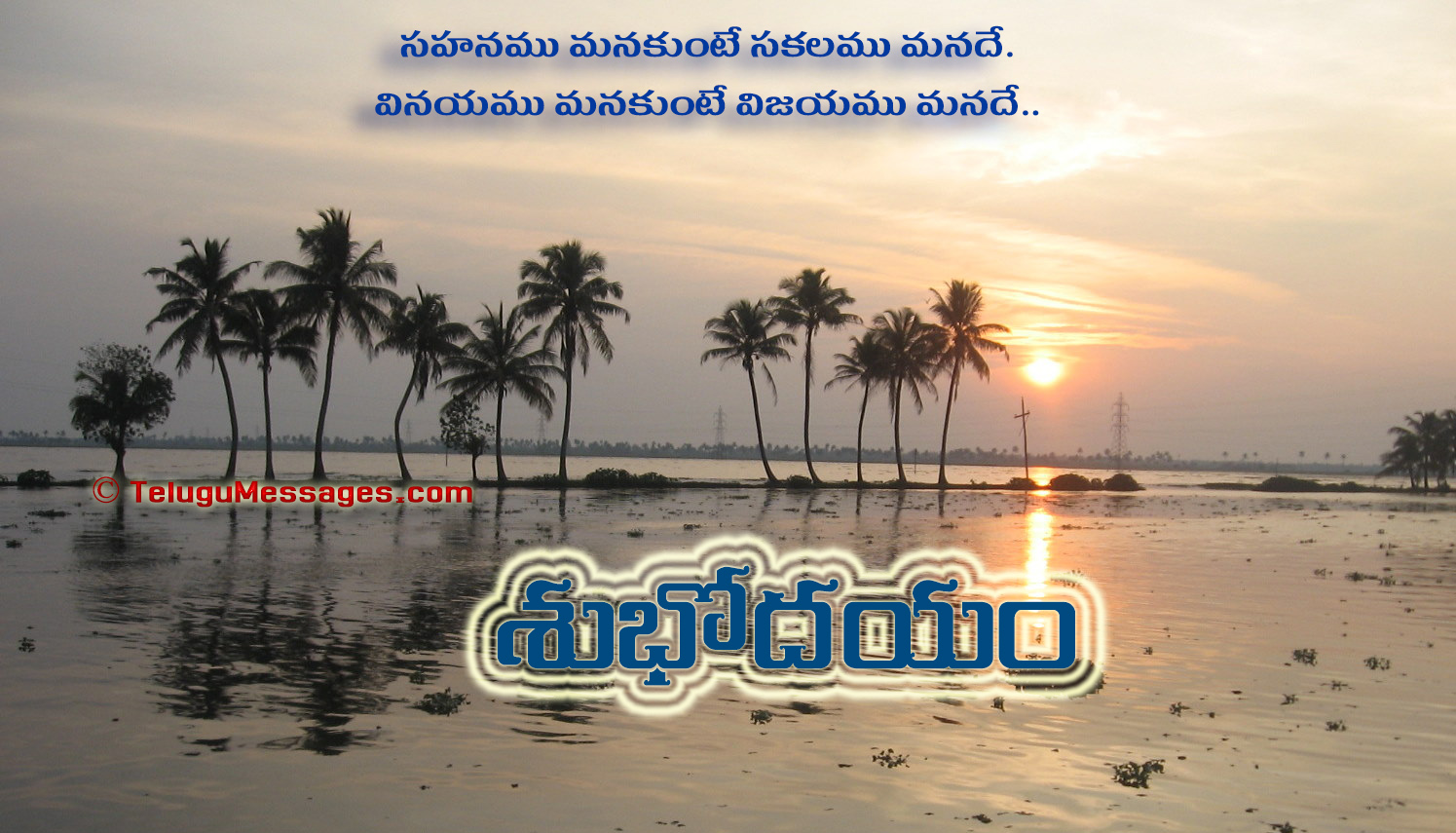 Telugu Good Morning Quote on Patience - Good Morning 