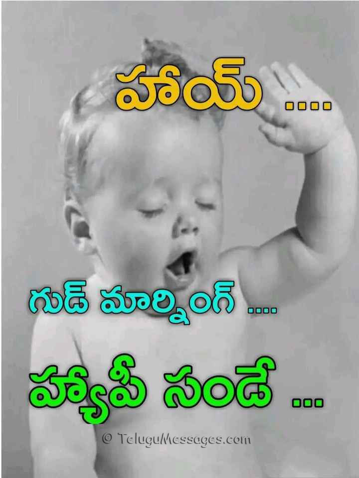 Happy Sunday Good Morning in Telugu - శుభోదయం